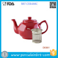 Wholesale Color Optional Ceramic Teapot with Strainless Steel Filter